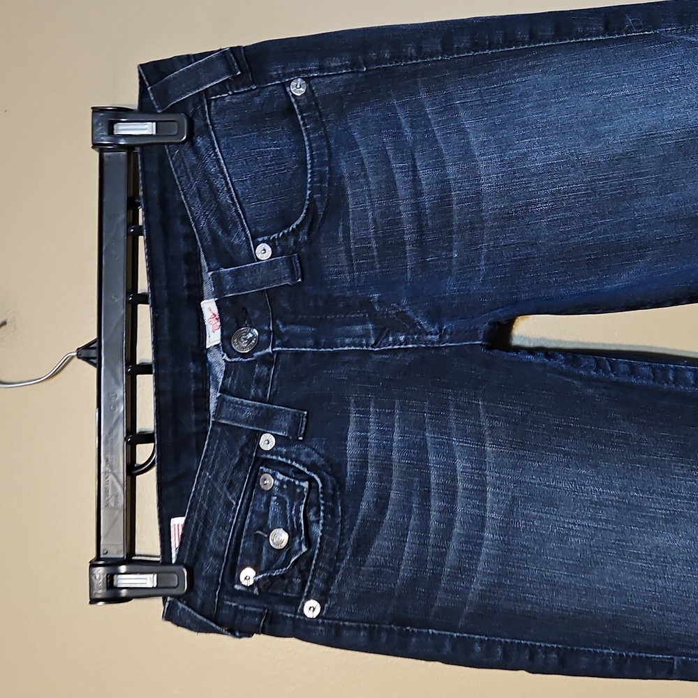 True Religion Dark Wash Boot Cut Jeans - Picture 4 of 12